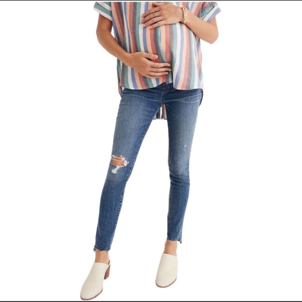 Madewell Maternity Skinny Side-Panel Adjustable Jeans